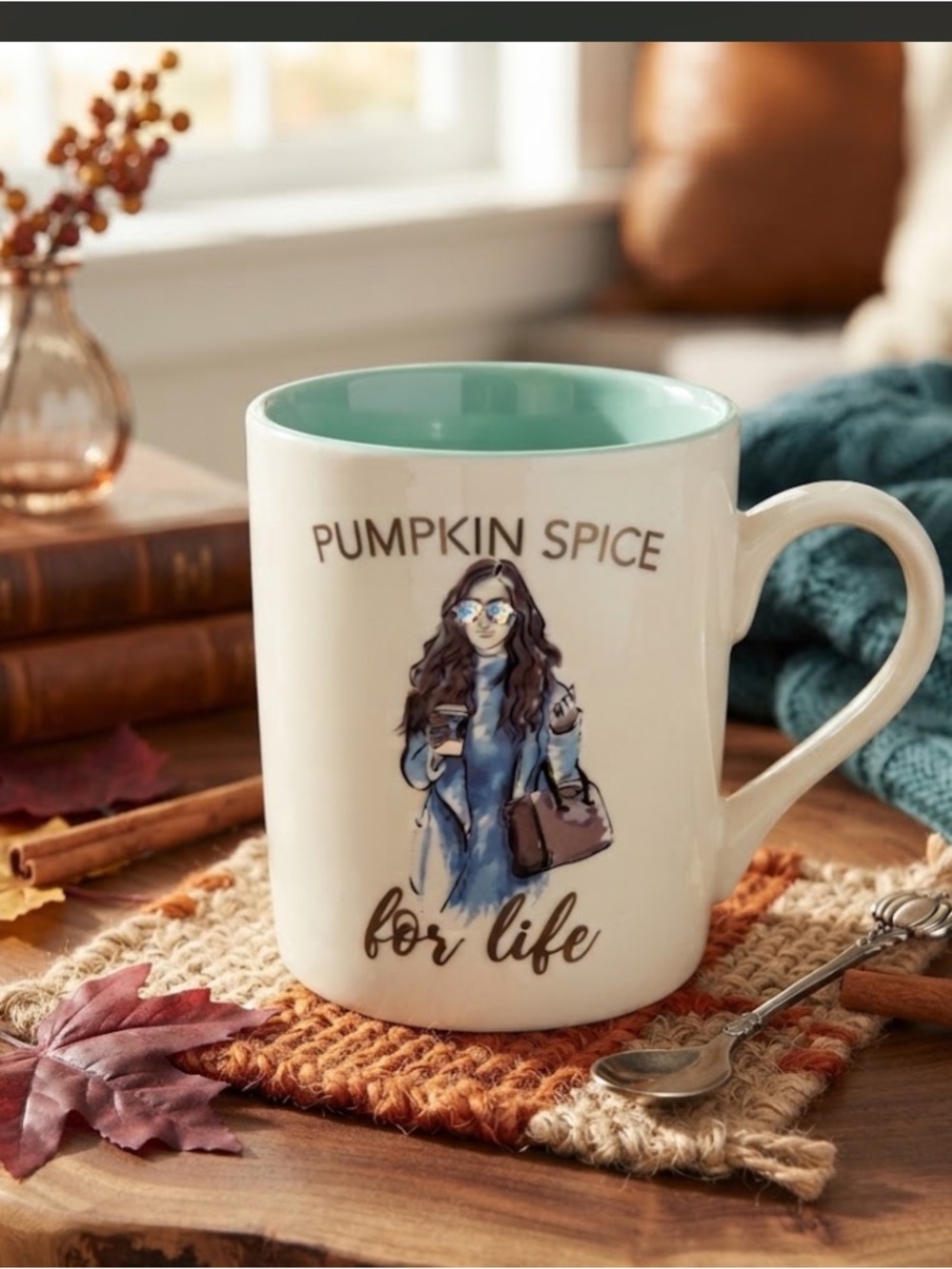 New LILY & GRACE Pumpkin Spice For Life Mug Cup